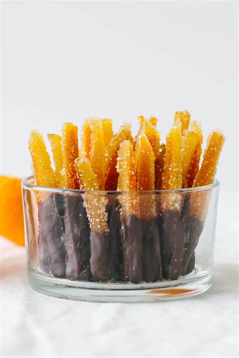 Candied Orange Peel (Chocolate Covered) - Downshiftology