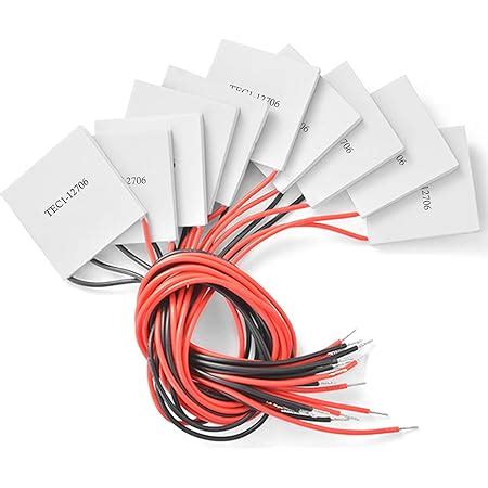 10Pcs TEC1-12706 40*40MM 12V 60W Heatsink Thermoelectric Cooler Cooling ...