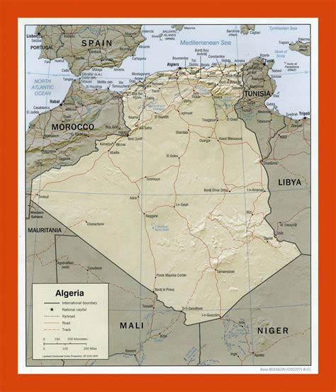 Political map of Algeria - 2001 | Maps of Algeria | Maps of Africa | GIF map | Maps of the World ...