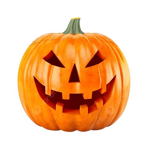Halloween Pumpkin, Vibrant Orange Halloween Pumpkin With Scary Face ...