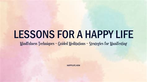 Image result for Happy Life Lessons