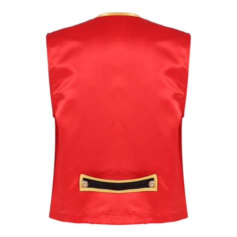 Men Circus Showman Role Play Costume Notched Colla... – Grandado