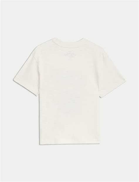 Buy Pure Cotton Print T-Shirt (2-8 Yrs) at Marks & Spencer