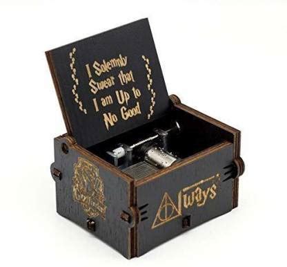 Trunkin Harry Potter Tune Wooden Antique Hand Carved Crank Lever Music ...