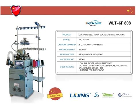 Image result for Computer Controlled Sock Knitting Machine