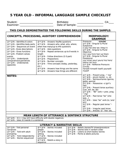 Image result for Language Sample Form