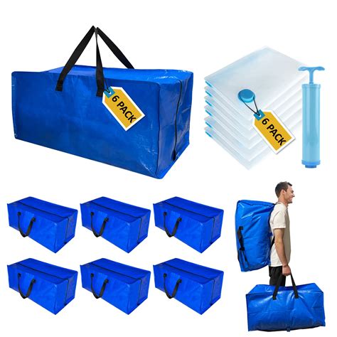 Snapklik.com : 12 Pack Heavy Duty Extra Large Moving Bags