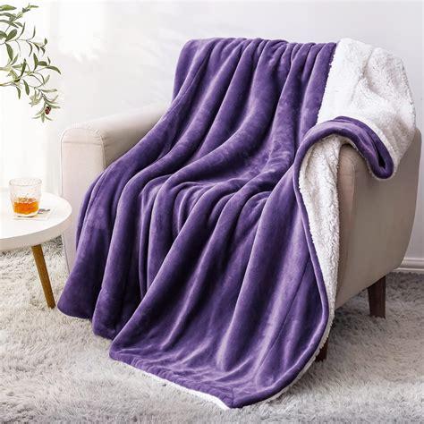 Amazon.com: BEDELITE Sherpa Fleece Throw Blankets Twin Size- 480GSM ...