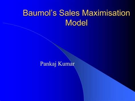 Image result for Sales Revenue Maximisation