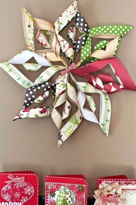 How to Make a 3D Paper Christmas Star | Christmas star crafts, Diy ...