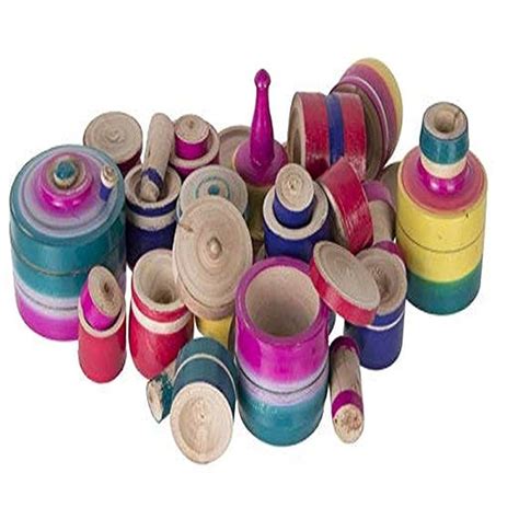 Buy Naanjil Eco Friendly Wooden Rural Kitchen Toy Set for Kids, Multi ...