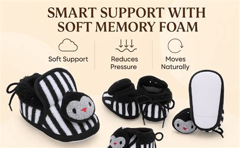 Buy PureSole Baby Booties – Soft Cotton Terry Cloth Striped Slippers ...