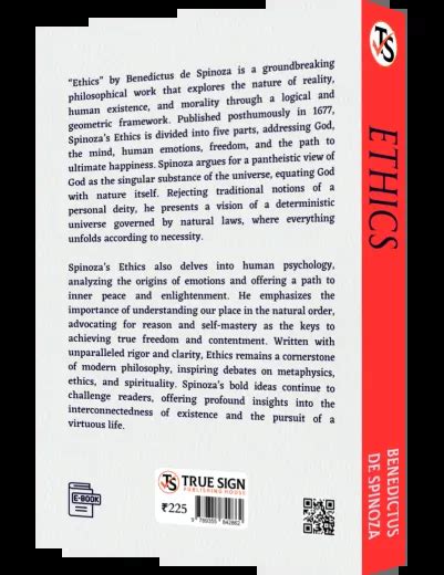 Ethics by Benedict de Spinoza | A Profound Exploration of Nature, God ...