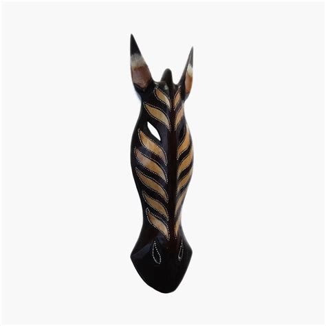 Buy Corsica Magnolia Wooden Zebra Mask Wall Accent from Corsica by Home ...