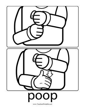 Image result for Poop Sign Language