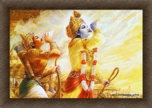 LAXENT Mahabharat Krishna Arjuna Wall Photo Frame –A3 Size (12x18) for ...