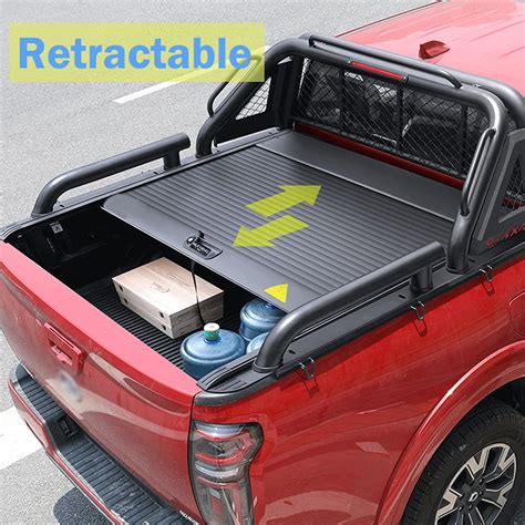 YOSAYUSA Retractable Truck Bed Tonneau Cover | Hard Aluminum Roll-up ...