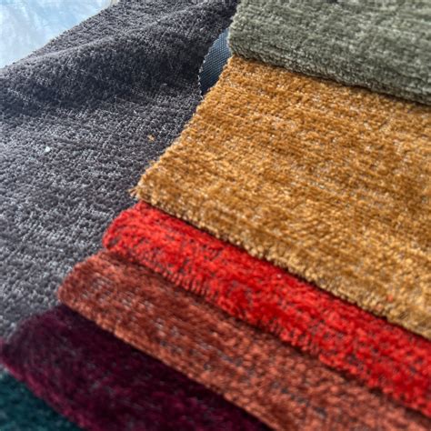 22 Colors Super Soft Solid Chenille Upholstery Fabric by the Yards ...