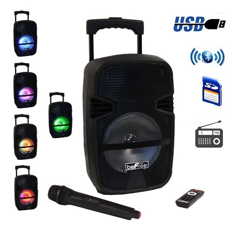 Buy beFree Sound 8 Inch Portable Bluetooth PA Speaker System Online at ...