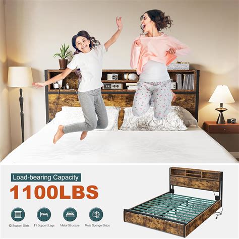 EnHomee Queen Bed Frame with 6 Storage Drawers, Bed India | Ubuy