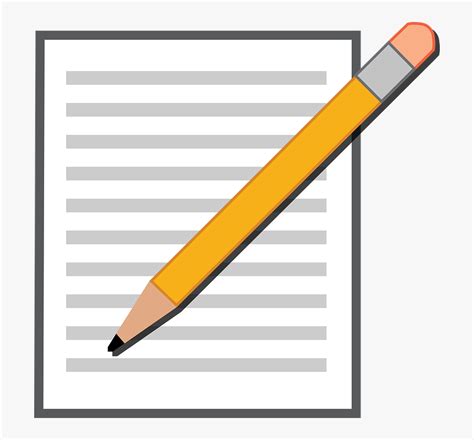 Clipart Of Paper And Pencil