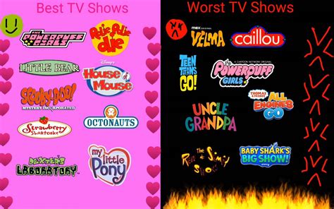 My Best Shows and Worst Shows by vickivickster2022 on DeviantArt