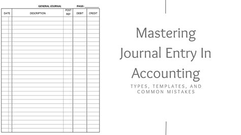 Accounting Journal Entry Examples