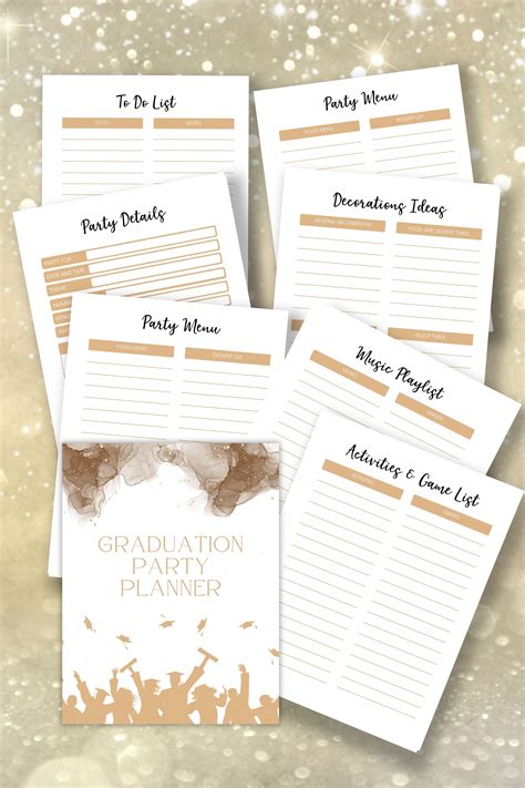 Printable Graduation Planner Party Organizer Event Planning List for ...