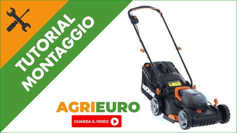 Montaggio e funzionamento rasaerba elettrico a batteria  