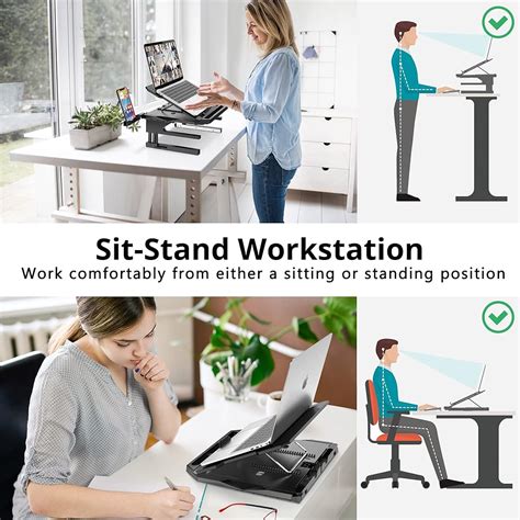 AboveTEK Laptop Stand, 20 Angles Two-Layer Height India | Ubuy