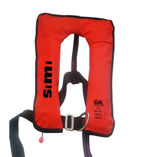 Chaleco .EVAL Automát. 150Newton- con arnés inox | Tienda del Mar