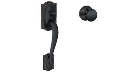 Schlage FE285CAM716PLY Camelot Lower Handle Set for Schlage Deadbolts ...