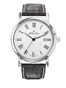 Mathey-Tissot Leather Swiss Made Analog White Dial Men Watch ...