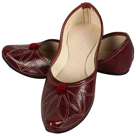 Riyashi Women's Brown Jutti -38 UK: Buy Online at Low Prices in India ...
