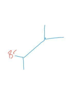 bromo 3-methyl butane structural formula - Brainly.in