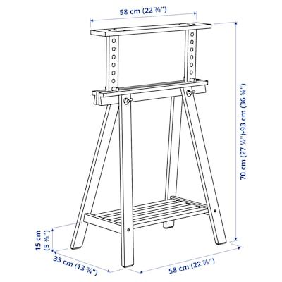 MITTBACK trestle, birch, 58x70/93 cm (227/8x271/2/365/8") - IKEA
