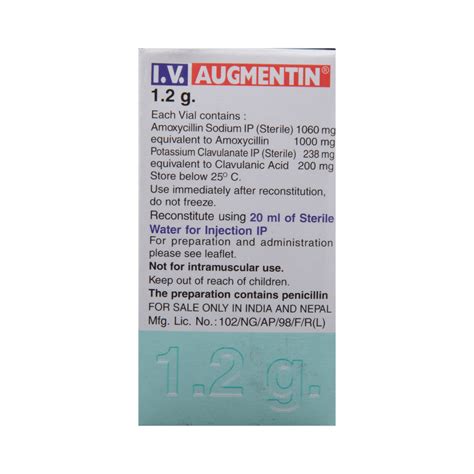 Augmentin 1.2gm Injection | 30 Minutes 24/7 Delivery