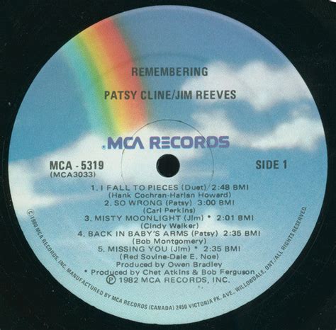 Image result for Remembering Patsy Cline & Jim Reeves