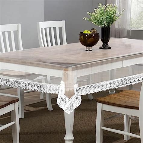 Kuber Industries 70x45 Transparent Dining Table cover 4 Seater|Table ...