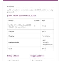 Imachine.store — Product not received or any refund for the same.