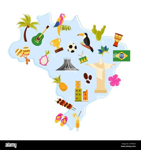 Brazilian flora and fauna Stock Vector Images - Alamy