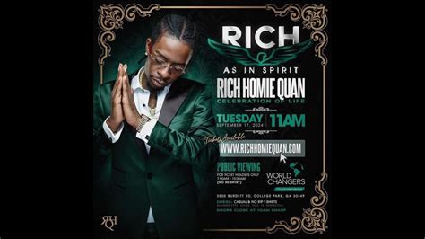 RICH HOME QUAN FUNERAL, THE LAST RIDE... RICH HOMIE QUAN 4 LYFE - YouTube