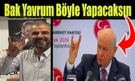 Taze MHP’li işaretleri karıştırdı bozkurt işereti yapayım derken metal ...