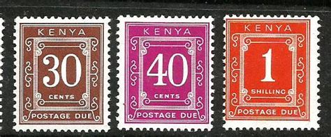 Postage Due Stamps –Kenya – Stamp Digest