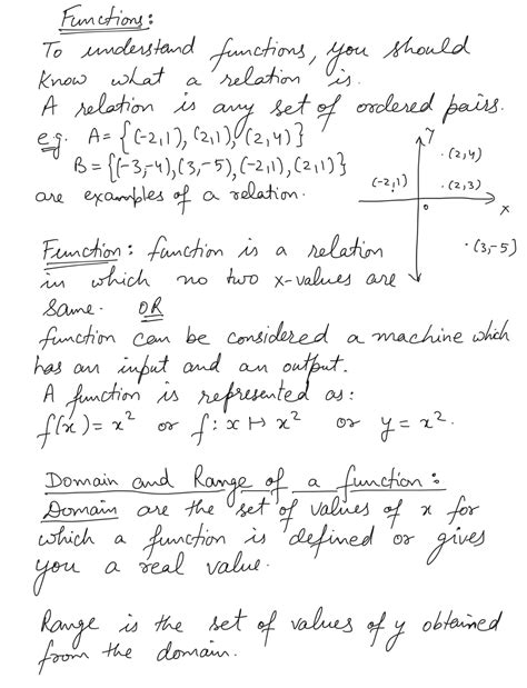 Image result for Functions Maths Notes