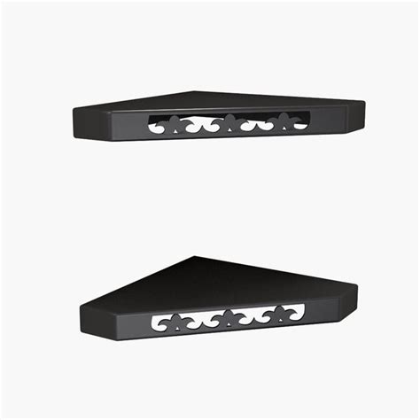 Buy HOME SPARKLE Set of 2 Wooden Corner Wall Shelves - Black from Home ...