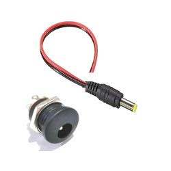 Panel Mount DC Male Socket and Female Jeck for Diy Project Applications ...