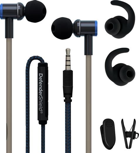 DefenderShield EMF Radiation-Free Air Tube Stereo Headphones with ...