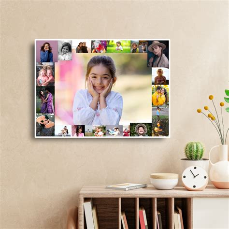 Photo Collage Custom Size | Personalized Canvas Wall Art