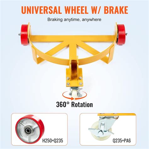 VEVOR 55 Gallon Drum Dolly, Low Profile Barrel Dolly India | Ubuy